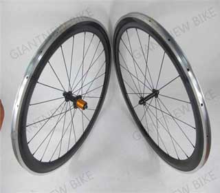 Road Carbon Alloy Wheels 60mm Clincher With Novatec Powerway Hub