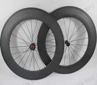 Road Carbon Wheels 88mm Tubular With Basalt Brake Surface