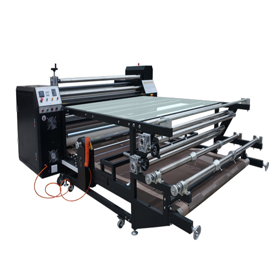 Roll To Roller Heat Transfer Machine For T Shirts Printing High Pressure