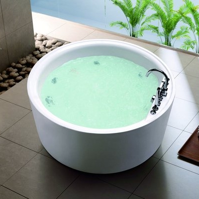 Round Freestanding Indoor Jacuzzi Whirlpool Factory Out Price Personal Bathtub
