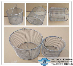 Round Stainless Steel Wire Mesh Baskets