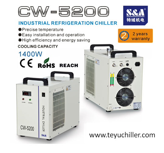 S A Chiller Cw5200 With Double Output For Dual Laser Cooling