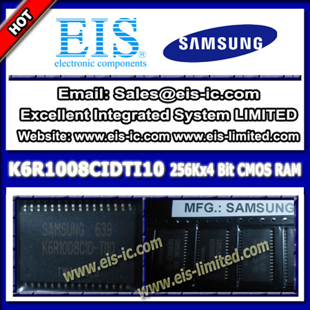 Samsung K6r1008cidti10 Ic 128k X 8 Bit Static Ram High Speed Tsop 32