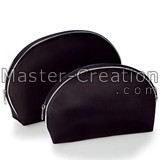 Satin Fabric Bag Black Cosmetic Round Gift High Standard Toiletry Lipstick Brush
