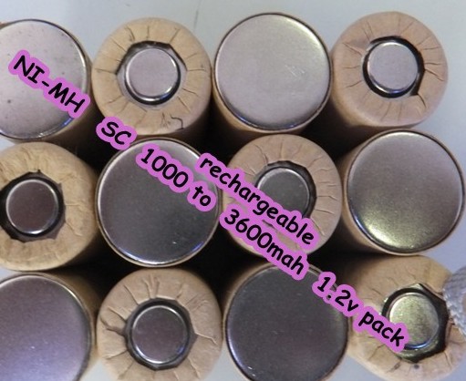 Sc Rechargeable Battery 1 2v Pack