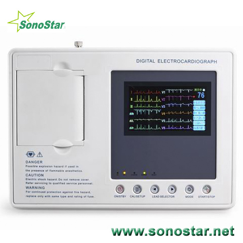 Se 3b Digital Three Channel Color Screen Ecg Machine Electrocardiograph Medical