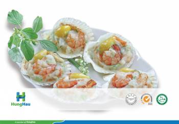 Seafood On Scallop Shell