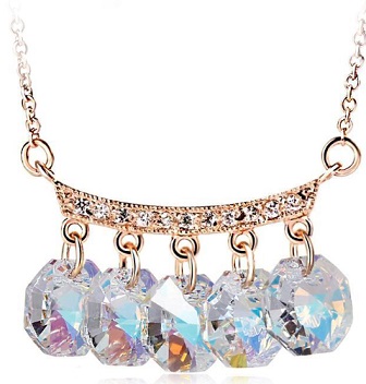 Sell Ouxi Hot Sale Fashion Jewelry 18k Gold Necklace Made With Swarovski Elements Crystal 10315 1031