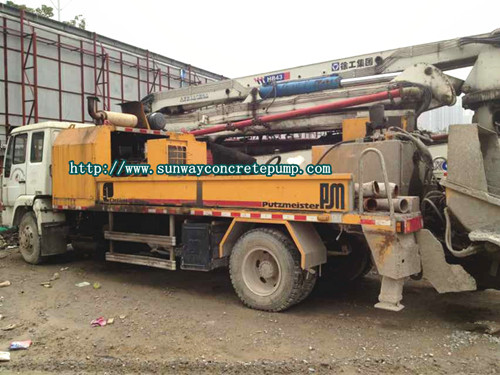 Sell Pm Putzmeister 08 Truck Mounted Concrete Pump