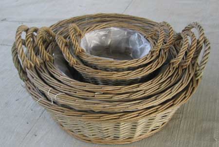 Sell Willow Basket Wicker Garden Vase Planter Pot Decorations Flower