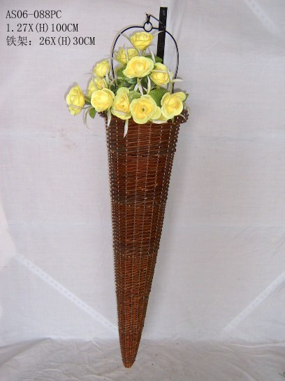 Sell Willow Flower Basket Wicker Garden Pot Planter Gardne Bamboo