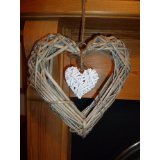 Sell Willow Weaving Heart For Home Decoration Wicker Decorations