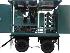 Series Zym Mobile Type Vacuum Insulating Oil Purifier