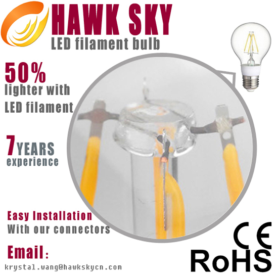 Seven Years Save 90 Iso 9001 Hosh Led Filament Bulb Factory