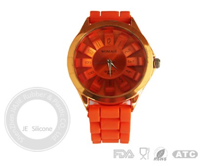 Silicone Jelly Watches Yellow Slap Watch Quartz Price Manufacture Wholesale