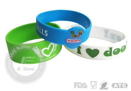 Silicone Necklace Printing Bracelet Price Manufacture