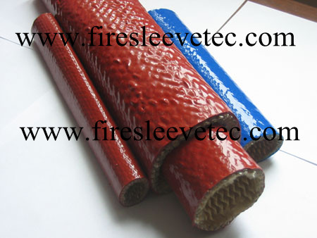 Silicone Rubber Coated Fiberglass Braided Fire Resistant Sleeve