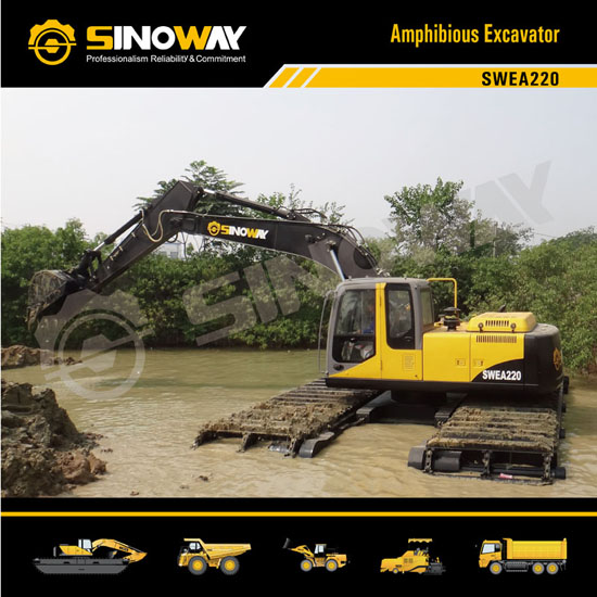 Sinoway Amphibious Excavator