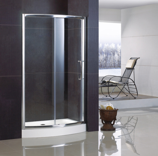 Sliding Bowfront Shower Door China Bathroom Supplier With Double Side Easy Clean Nano Coating Qa Bf
