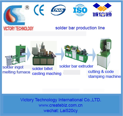 Solder Bar Production Line Made By Extrusion