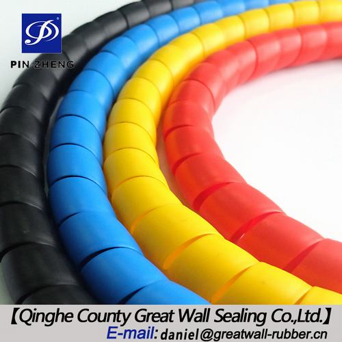 Spiral Hose Guard For Protecting Hydraulic Hoses From Hitting