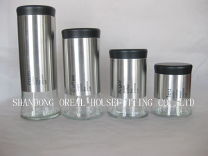 Stainless Steel Glass Jars Containers