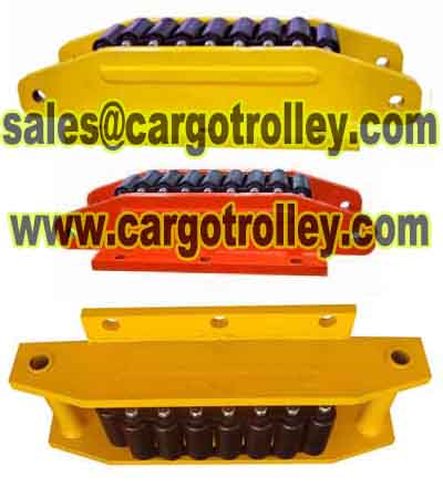 Steel Chain Roller Skids Applied On Moving And Handling Works