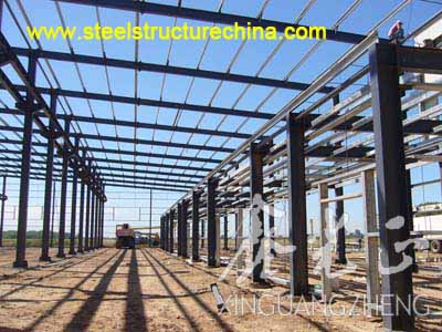 Steel Structure Workshop Building Xinguangzheng Qingdao China