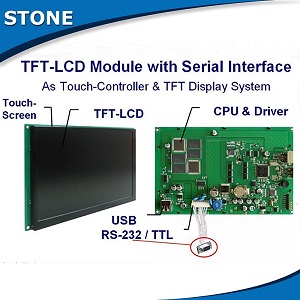 Stone Hmi Hd Intelligent Tft Lcd Oled Module With Touch Screen