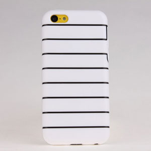 Stripe Tpu Soft Back Case Cover For Iphone 5c