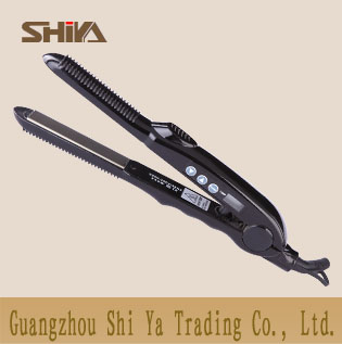 Sy 863 Shiya China Hair Straighteners Flat Irons Digital Lcd Temperature Display White Back
