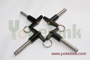 T Handle Self Locking Pin Clevis Detent Double Acting Quick Release Pull Lanyard Special Screws Nut