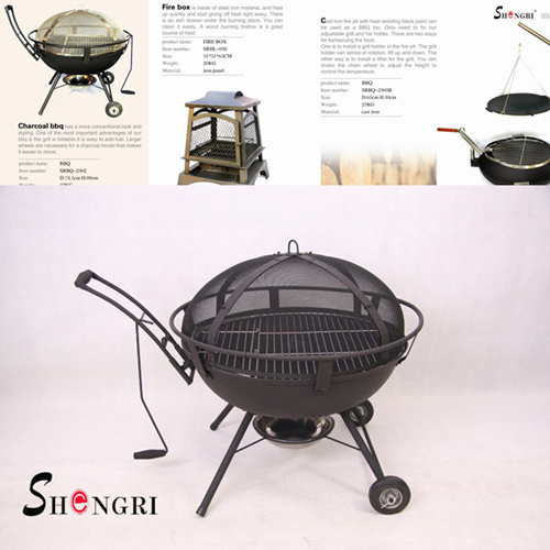 Top Quality Outdoor Cast Iron Bbq Fire Pit