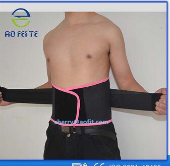 Top Selling Pink With Black Lumbar Brace Back Waist Support Belt For Men
