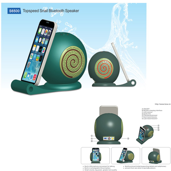 Topspeed Silicon Snail Bluetooth Speaker S6500