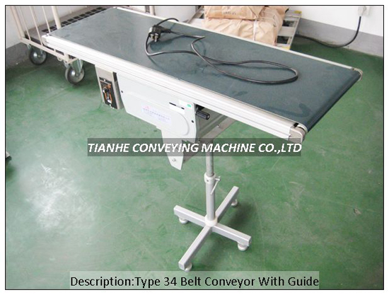 Type34 Type60 Belt Conveyor With Guide