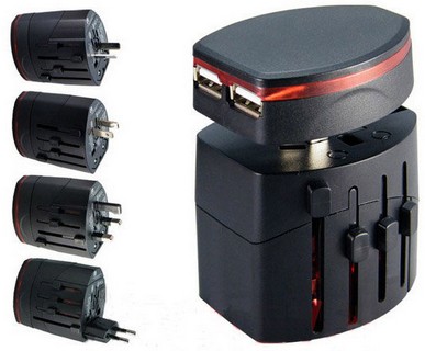 Universal Travel Multi Plug Adapter Charger Converter With Usb Port