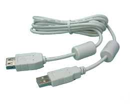 Usb White Black Shielded Cable