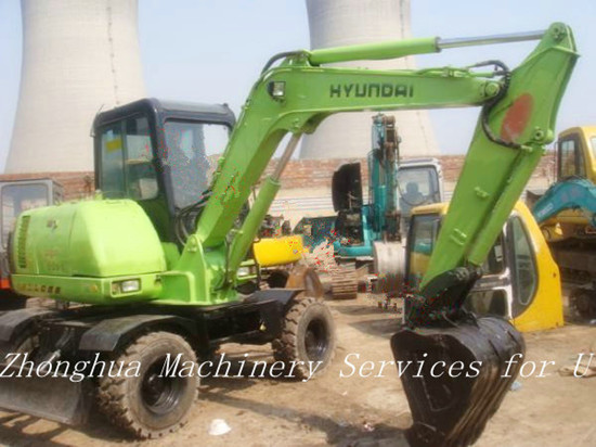 Used Hyundai Mini Wheeled R60 5 Excavator
