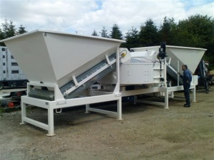 Used Semi Mobile Concrete Plant Sumab F 2200 From 2004
