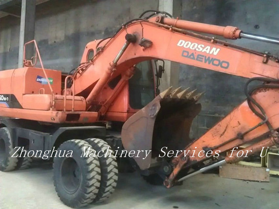 Used Wheeled Doosan Dh150w Excavator
