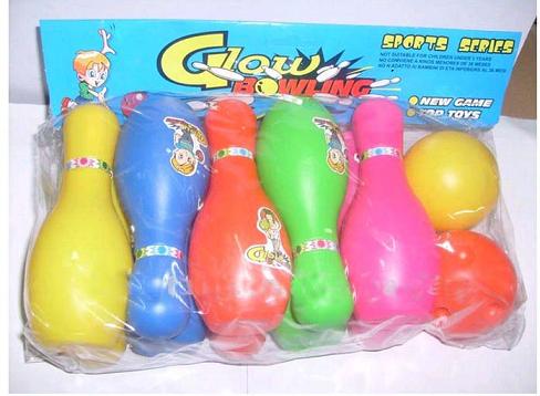 Various Color Plastic Mini Bowling Toy For Kids