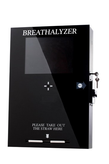 Wall Mount Vending Breathalyzer With Lcd Tv 65288 Fuel Cell Sensor Model 65289