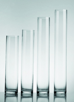 Wholesale Clear Glass Vase Cylinder Flower Pot Glasswares For Arrangement