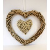 Willow Garden Basket Wicker Weaving Heart Home Decorations