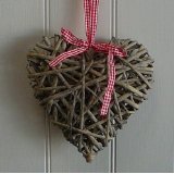 Willow Weaving Heart Wicker Decoration For Home Garden Basket