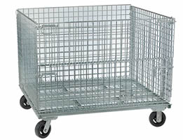 Wire Containers With Casters For Automobile Industries