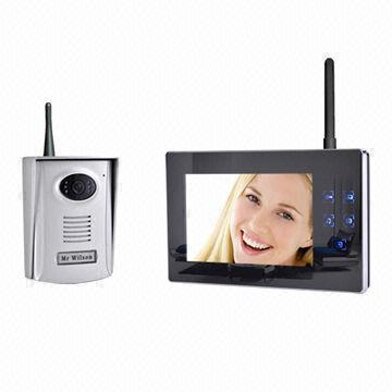 Wireless 2 4ghz Video Door Phone Manufacture 7 Inch Mirror Surface Recording 300m Distance Color