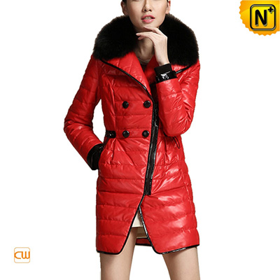 Women S Designer Real Leather Coats Down Padded