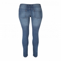 Women Skinny Jeans Mid Blue Dark Blues